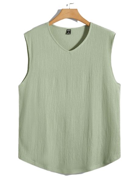 men solid v neck tank o5c6#, White;black
men solid v neck tank o5c6#, White;black