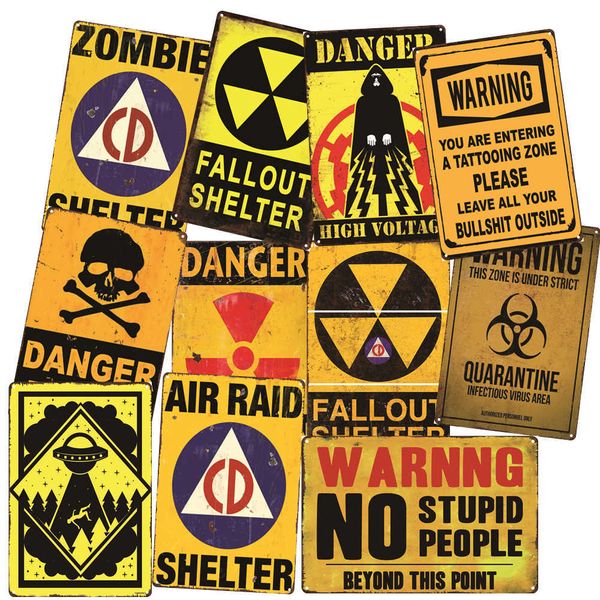 vintage danger radiation metal signs warning poster plates fallout metal plaque farmhouse wall decoration
vintage danger radiation metal signs warning poster plates fallout metal plaque farmhouse wall decoration