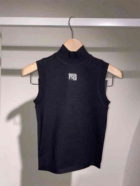 women's knits tees dang family chest wang letter half high neck sleeveless vest female slim fit thin knitted bottoms fashion, White
women's knits tees dang family chest wang letter half high neck sleeveless vest female slim fit thin knitted bottoms fashion, White