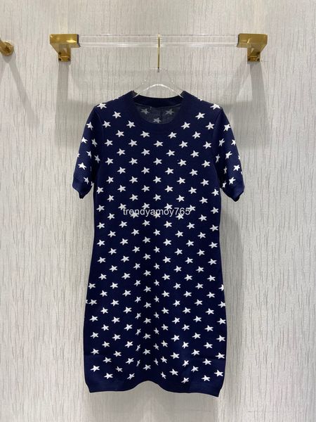 women's sweaters miu family 21 summer navy star jacquard knitted dress classic round neck short sleeve waist t-shirt skirt, White;black
women's sweaters miu family 21 summer navy star jacquard knitted dress classic round neck short sleeve waist t-shirt skirt, White;black