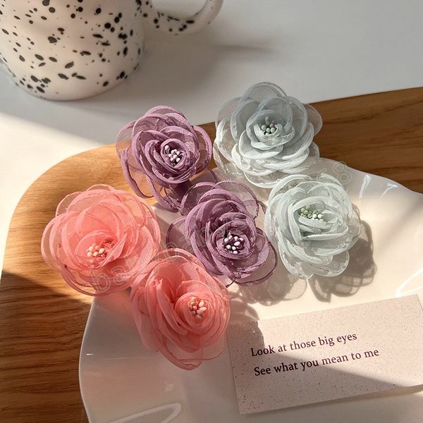 girls cute lace flower hairpin ponytail clips solid color elegant hairgrips headdress women party festival hair accessories, Slivery;white
girls cute lace flower hairpin ponytail clips solid color elegant hairgrips headdress women party festival hair accessories, Slivery;white