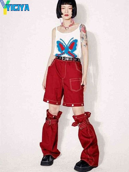 yiciya pants jean waist y2k detachable jeans woman straight leg retro pants wide pipes cargo pants for women 2022 summer l220726, Blue
yiciya pants jean waist y2k detachable jeans woman straight leg retro pants wide pipes cargo pants for women 2022 summer l220726, Blue