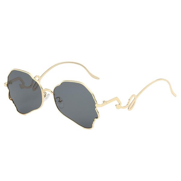 sunglasses irregular bending women men fashion metal frame personality sun glasses vintage brand hip hop shades, White;black
sunglasses irregular bending women men fashion metal frame personality sun glasses vintage brand hip hop shades, White;black