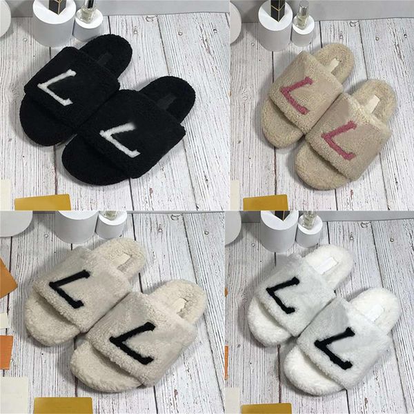 designer slipper wool presbyopia sandals winter fur fluffy letter slippers embroidered printed outdoor sandals with box, Black
designer slipper wool presbyopia sandals winter fur fluffy letter slippers embroidered printed outdoor sandals with box, Black