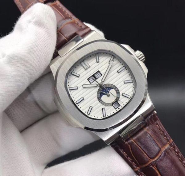 watches 5726 mechanical automatic men watch moon phase 24h stainless steel all functions work 40.5mm, Slivery;brown
watches 5726 mechanical automatic men watch moon phase 24h stainless steel all functions work 40.5mm, Slivery;brown