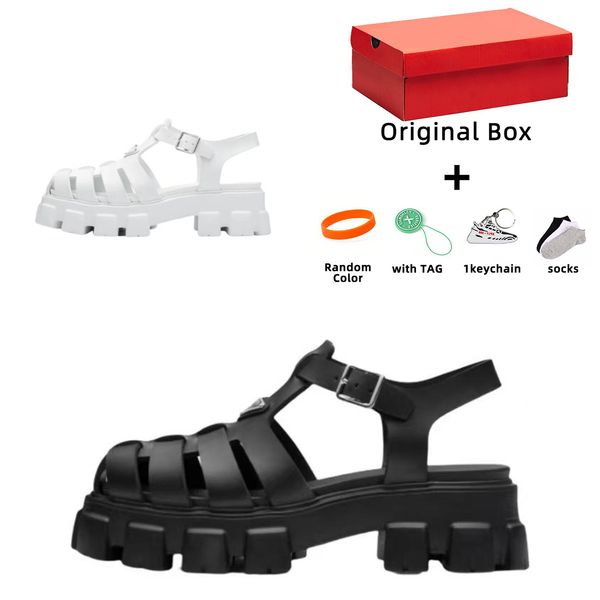 women designer sandals foam rubber sandal fashion platform slides triangle metal slippers retro beach loafers round toe sandal with box, Black
women designer sandals foam rubber sandal fashion platform slides triangle metal slippers retro beach loafers round toe sandal with box, Black