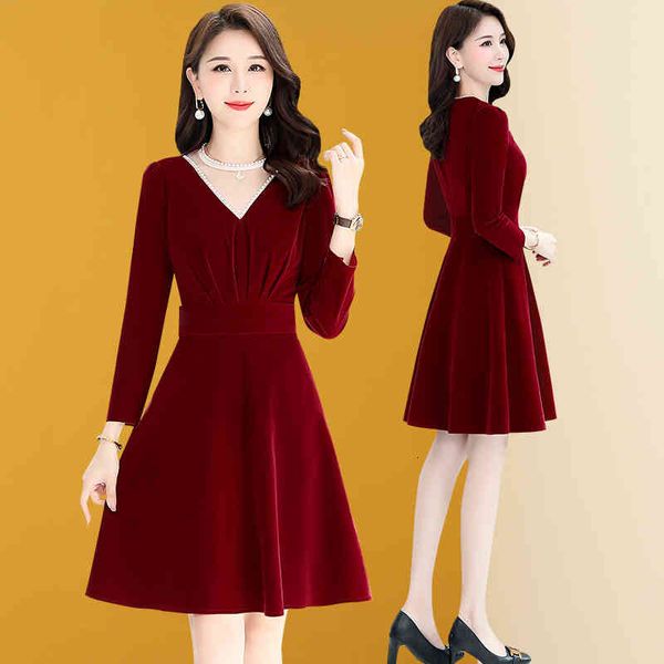 casual dresses red dress women's 2022 style mother slim, foreign style, fashionable temperament, small spring and autumn winter skirt i, Black;gray
casual dresses red dress women's 2022 style mother slim, foreign style, fashionable temperament, small spring and autumn winter skirt i, Black;gray