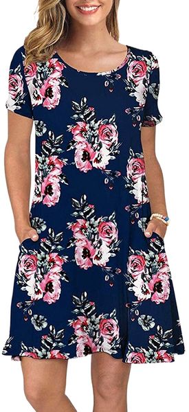 women's summer c.asual t-shirt d.resses s.hort s.leeve swing d.ress p.ockets i3j1#, Black;gray
women's summer c.asual t-shirt d.resses s.hort s.leeve swing d.ress p.ockets i3j1#, Black;gray
