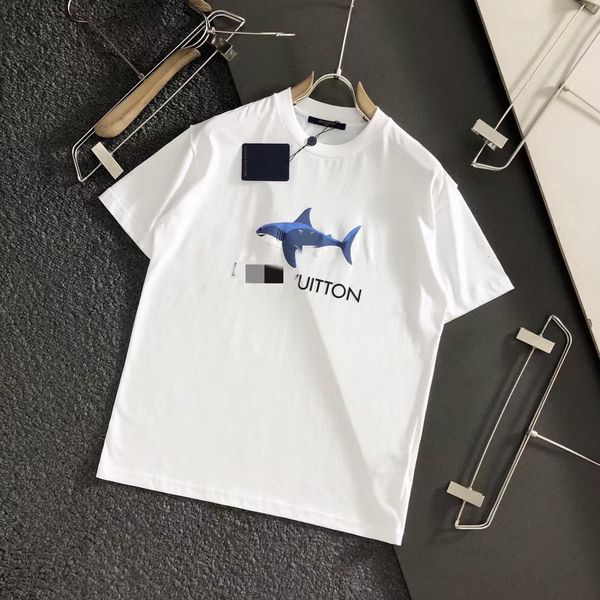 men's t-shirts designer family 2021 spring and summer new couple shark print round neck short sleeve t-shirt men's women's, White;black
men's t-shirts designer family 2021 spring and summer new couple shark print round neck short sleeve t-shirt men's women's, White;black