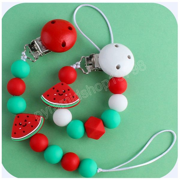 baby pacifier holders round wood cilp cartoon watermelon silicone beads pacifiers anti-drop chain newborn feeding appease toy
baby pacifier holders round wood cilp cartoon watermelon silicone beads pacifiers anti-drop chain newborn feeding appease toy