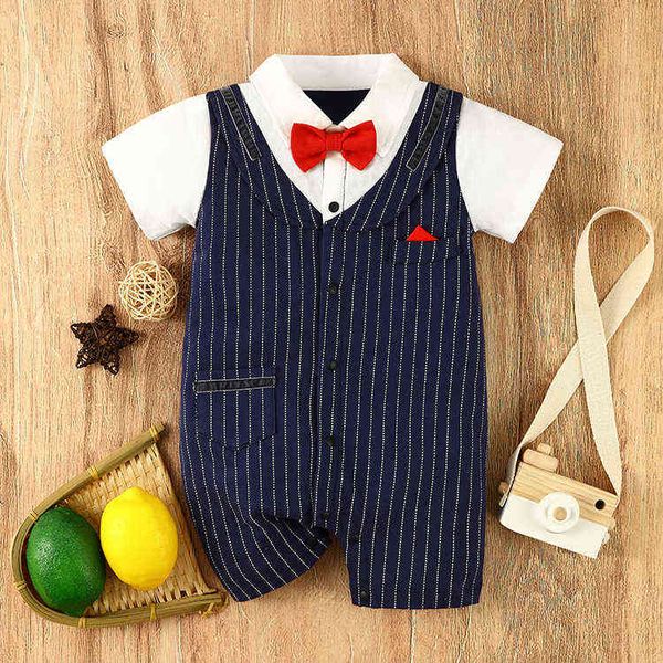 new summer cotton infant gentleman one-piece short-sleeved cotton clothes for newborns baby boy clothes aa220323, Blue
new summer cotton infant gentleman one-piece short-sleeved cotton clothes for newborns baby boy clothes aa220323, Blue
