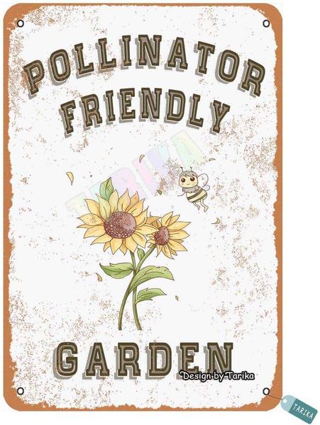 pollinator friendly bee garden metal vintage tin sign wall decoration 12x8 inches for house room cafe bars restaurants pubs man cave 
pollinator friendly bee garden metal vintage tin sign wall decoration 12x8 inches for house room cafe bars restaurants pubs man cave