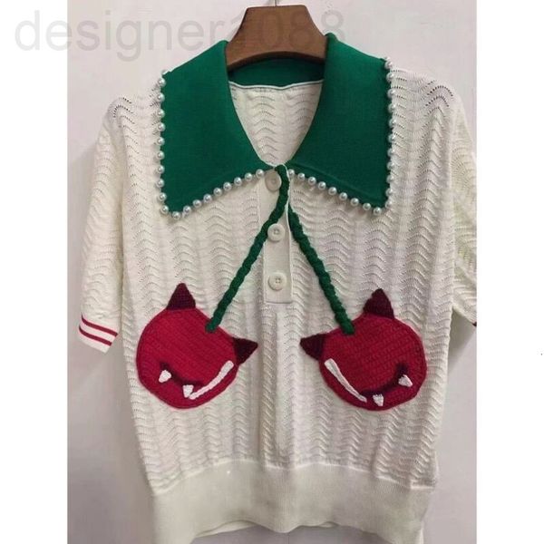 women's knits & tees designer ice silk knitwear thin polo shirt t-shirt women's summer 2021 new lapel pearl loose shirt gpq6, White
women's knits & tees designer ice silk knitwear thin polo shirt t-shirt women's summer 2021 new lapel pearl loose shirt gpq6, White