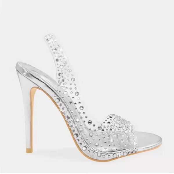 summer fashion rhinestone pvc clear heels stilettos sandals ladies pointed toe party silver wedding shoes gold slip-on sandals, Black
summer fashion rhinestone pvc clear heels stilettos sandals ladies pointed toe party silver wedding shoes gold slip-on sandals, Black