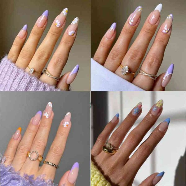 false nails 5boxs french almond patches press on detachable fake with flower design full cover tips manicure 0616
false nails 5boxs french almond patches press on detachable fake with flower design full cover tips manicure 0616