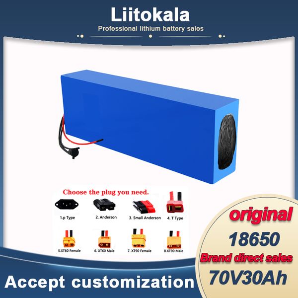 Image of LiitoKala 72V 30Ah 20S10P 18650 lithium battery pack 3000W High Power 84V electric bike motor model airplanes scooter ebike batteries