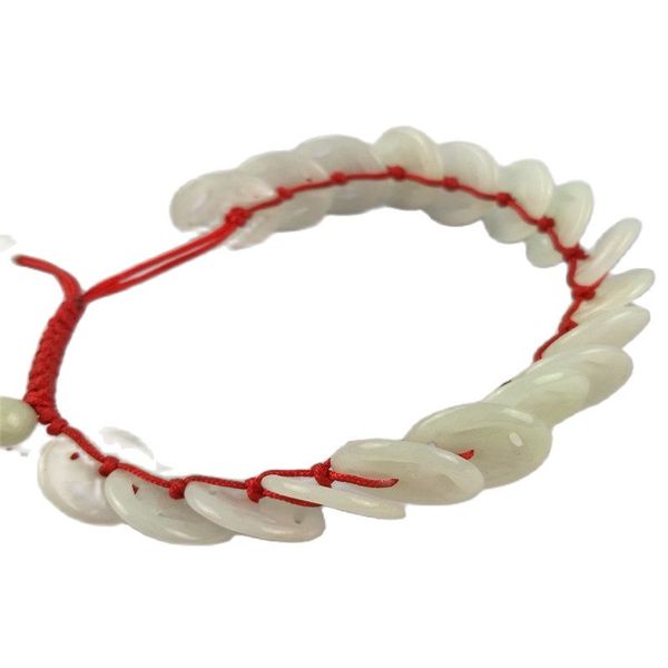 chinese natural a jade bracelets hand weave bracelet, Silver
chinese natural a jade bracelets hand weave bracelet, Silver