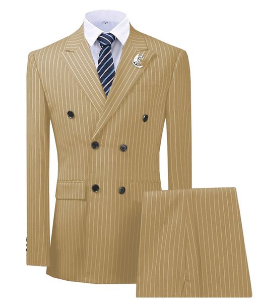 2022 custom made double breasted peak tuxedos lapel stripes blazer 2 pieces mens suit with pants formal navy jacket for wedding groom, Black;gray
2022 custom made double breasted peak tuxedos lapel stripes blazer 2 pieces mens suit with pants formal navy jacket for wedding groom, Black;gray