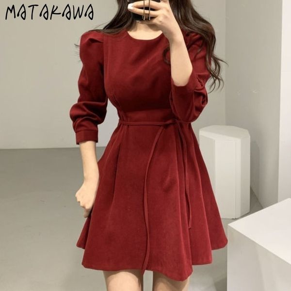 slimming belt waist puff sleeve above knee mini dresses korea chic autumn minimalist slim women dress 210506, Black;gray
slimming belt waist puff sleeve above knee mini dresses korea chic autumn minimalist slim women dress 210506, Black;gray