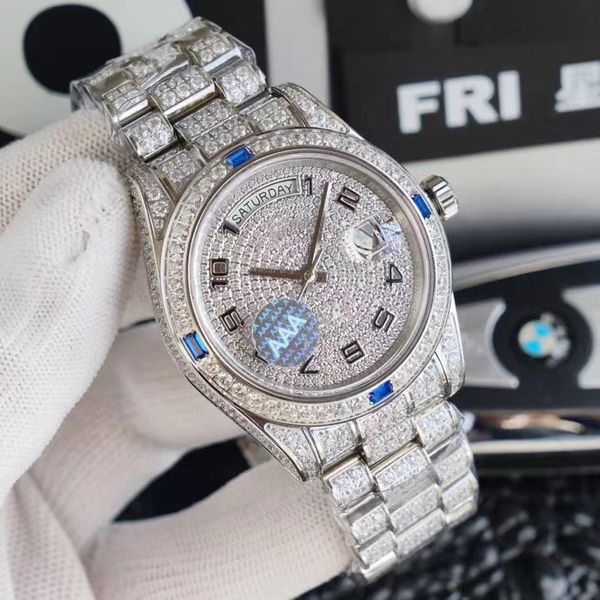 zl v2 iced out diamond watch men original logo 40mm daydate rolix automatic mechanical sweeping popular brand 16233 sapphire glass, Slivery;brown
zl v2 iced out diamond watch men original logo 40mm daydate rolix automatic mechanical sweeping popular brand 16233 sapphire glass, Slivery;brown