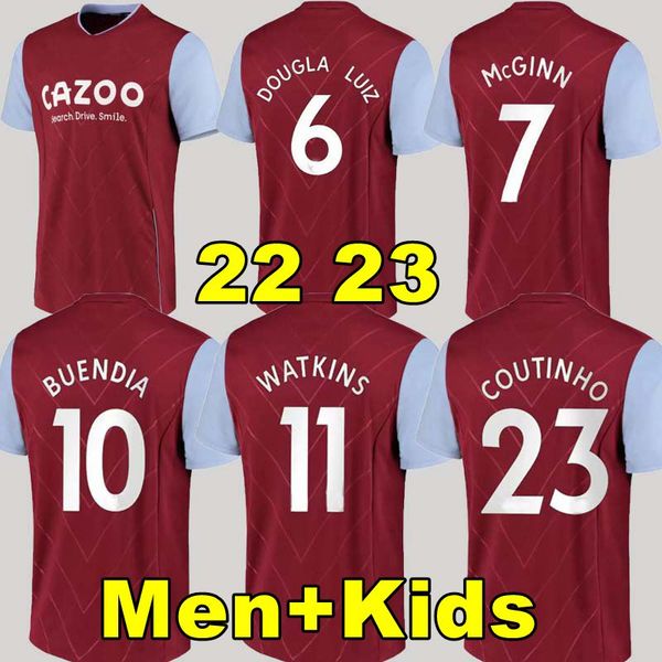 22 23 aston soccer jersey coutinho buendia traore barkley 2022 2023 villa home away watkins wesley el ghazi m.trezeguet mcginn football shir, Black;yellow
22 23 aston soccer jersey coutinho buendia traore barkley 2022 2023 villa home away watkins wesley el ghazi m.trezeguet mcginn football shir, Black;yellow