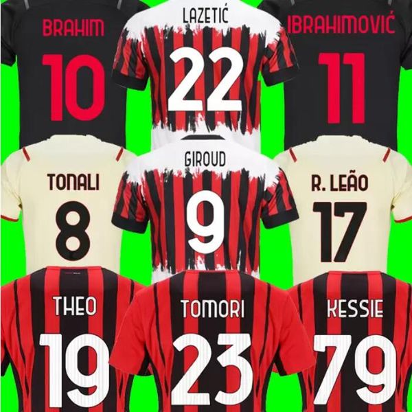 21 22 23 soccer jerseys tomori giroud ibrahimovic r.leão lazetic fourth 4th kit 2021 2022 tonali a.rebic kjær kessie theo brahim men kids se, Black;yellow
21 22 23 soccer jerseys tomori giroud ibrahimovic r.leão lazetic fourth 4th kit 2021 2022 tonali a.rebic kjær kessie theo brahim men kids se, Black;yellow