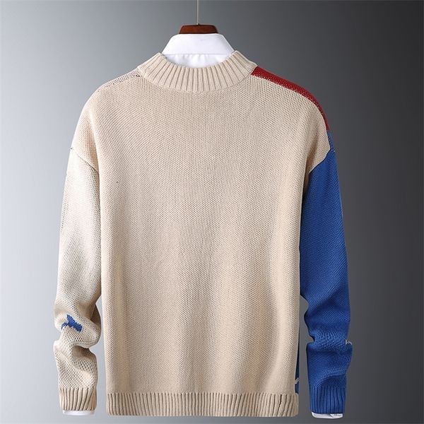 casual sweaters mens fit knitted slim sweaters cotton long sleeve round collar male warm pullovers patchwork color trendy style 201203, White;black
casual sweaters mens fit knitted slim sweaters cotton long sleeve round collar male warm pullovers patchwork color trendy style 201203, White;black