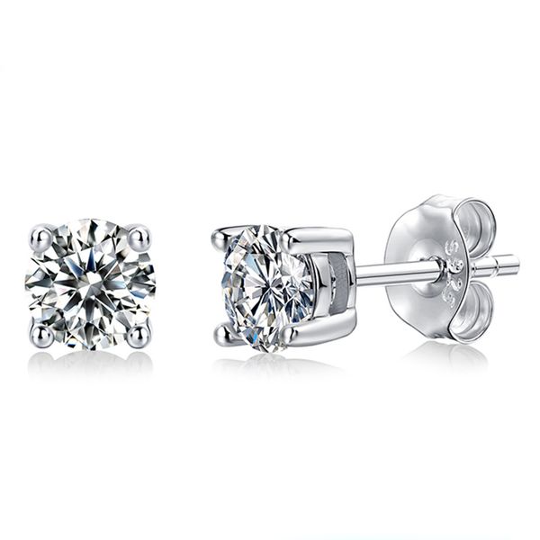 real 0.5-1 carat d color moissanite diamond stud earrings for women 925 sterling silver fine jewelry engagement gifts, Golden;silver
real 0.5-1 carat d color moissanite diamond stud earrings for women 925 sterling silver fine jewelry engagement gifts, Golden;silver
