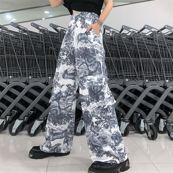 pants women korean harajuku style dark black 3d animal print loose pocket casual pants straight wide leg pants streetwear 201012, Black;white
pants women korean harajuku style dark black 3d animal print loose pocket casual pants straight wide leg pants streetwear 201012, Black;white