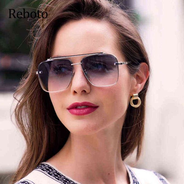 sunglasses classic square men retro metal gradient luxury brand designer for women large black shades de sol 220321, White;black
sunglasses classic square men retro metal gradient luxury brand designer for women large black shades de sol 220321, White;black
