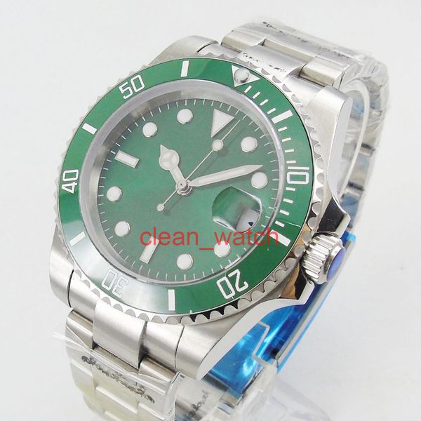 automatic men watch green sunburst dial jewels miyota 2813 brushed steel bracelet screw crown sapphire crystal, Slivery;brown
automatic men watch green sunburst dial jewels miyota 2813 brushed steel bracelet screw crown sapphire crystal, Slivery;brown