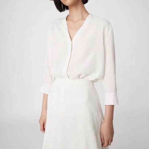 women's blouses & shirts icxiaoheke silk cotton fabrspecial texture jacquard temperament v-neck seven sleeve shirt female, White
women's blouses & shirts icxiaoheke silk cotton fabrspecial texture jacquard temperament v-neck seven sleeve shirt female, White