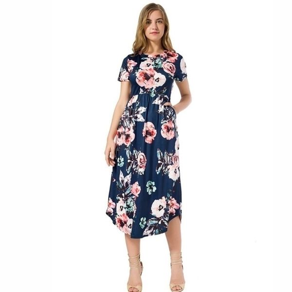 summer floral prairie chic casual femme flower boho print dreeses pocket short sleeve midi dress robe sundreses gv879b y200805, Black;pink
summer floral prairie chic casual femme flower boho print dreeses pocket short sleeve midi dress robe sundreses gv879b y200805, Black;pink