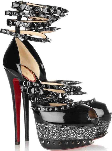 lady's evening pumps sandals super heels brand red sole high-heeled black pik spiked 20th aniversary isolde 160mm platent leather peep
lady's evening pumps sandals super heels brand red sole high-heeled black pik spiked 20th aniversary isolde 160mm platent leather peep