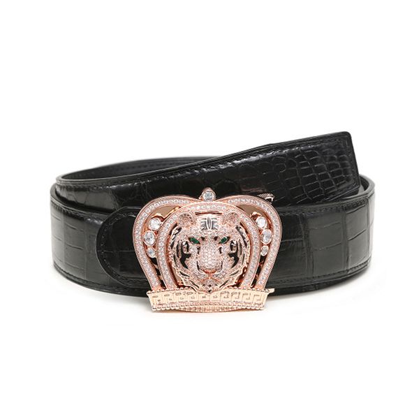 2022 classic silver men's belt luxury r leather fashion tiger crown inlaid with diamond smooth buckle business belt men delivery, Black;brown
2022 classic silver men's belt luxury r leather fashion tiger crown inlaid with diamond smooth buckle business belt men delivery, Black;brown