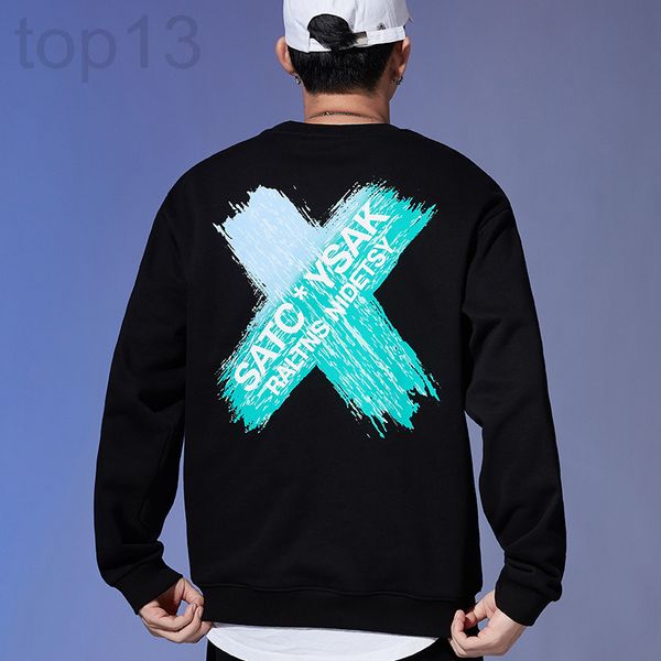 men's hoodies & sweatshirts designer autumn new round neck men's sweater national fashion printing loose long sleeve ins couple sp, Black
men's hoodies & sweatshirts designer autumn new round neck men's sweater national fashion printing loose long sleeve ins couple sp, Black