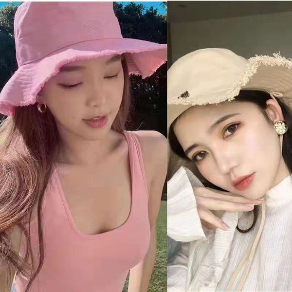 woman wide brim hats summer le bob artichaut bucket hat, Blue;gray