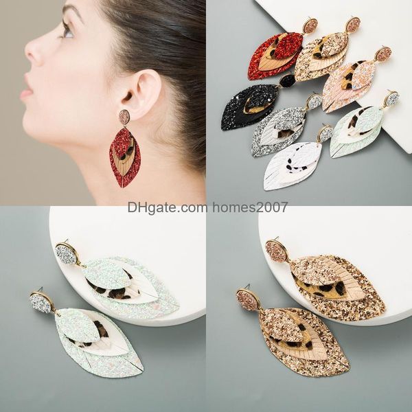 fashion all match earrings stud jewelry woman dangle chandelier homes2007 summer exaggerated mti-layer leather printed leaves ear dre jllzrq, Silver
fashion all match earrings stud jewelry woman dangle chandelier homes2007 summer exaggerated mti-layer leather printed leaves ear dre jllzrq, Silver