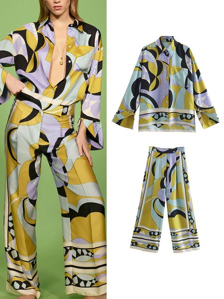 2022 new spring women 2 pcs pants shirts sets fashion print blouse casual long sleeve pockets female soft pants outwear, White
2022 new spring women 2 pcs pants shirts sets fashion print blouse casual long sleeve pockets female soft pants outwear, White