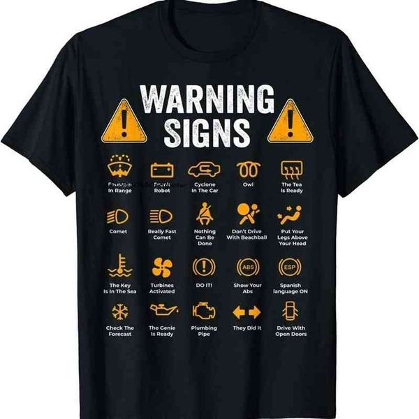 funny driving warning signs 101 auto mechanic gift driver t-shirt fashion casual t shirt cotton mens tees 220506, White;black
funny driving warning signs 101 auto mechanic gift driver t-shirt fashion casual t shirt cotton mens tees 220506, White;black