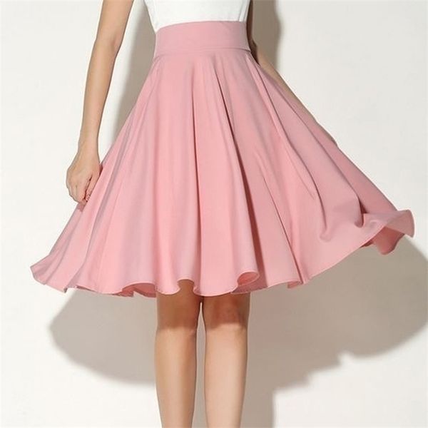 fashion women solid knee-length big swing umbrella skirt high waist vintage ladies midi saia skater skirt 210315, Black
fashion women solid knee-length big swing umbrella skirt high waist vintage ladies midi saia skater skirt 210315, Black