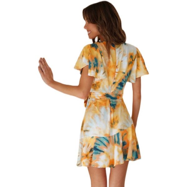 casual dresses women chic v neck ruffled short sleeve mini dress ink printed beach wrap a line female sundress robe, Black;gray
casual dresses women chic v neck ruffled short sleeve mini dress ink printed beach wrap a line female sundress robe, Black;gray