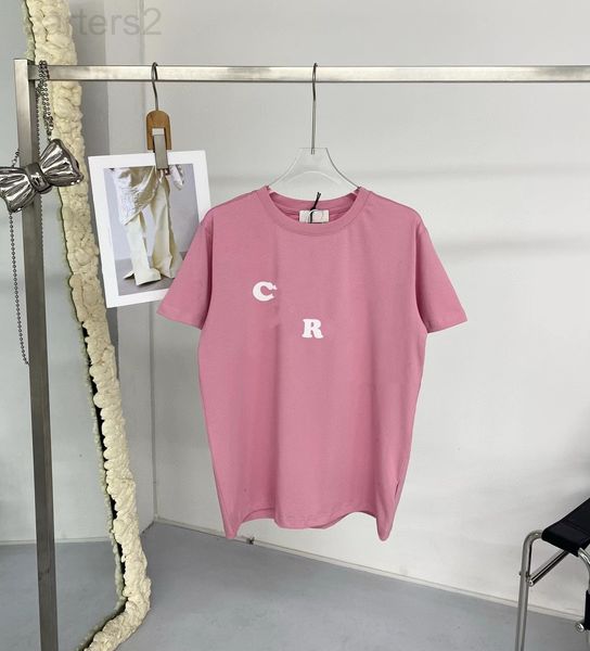 women's t-shirt designer correct spring and summer new ce flocking letter printing rose powder aging fashion french short sleeved women, White
women's t-shirt designer correct spring and summer new ce flocking letter printing rose powder aging fashion french short sleeved women, White