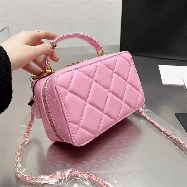 22p summer vintage womens multi pochette vanity box bags lambskin genuine leather handle totes cosmetic case quilted gold hardware crossbody
22p summer vintage womens multi pochette vanity box bags lambskin genuine leather handle totes cosmetic case quilted gold hardware crossbody