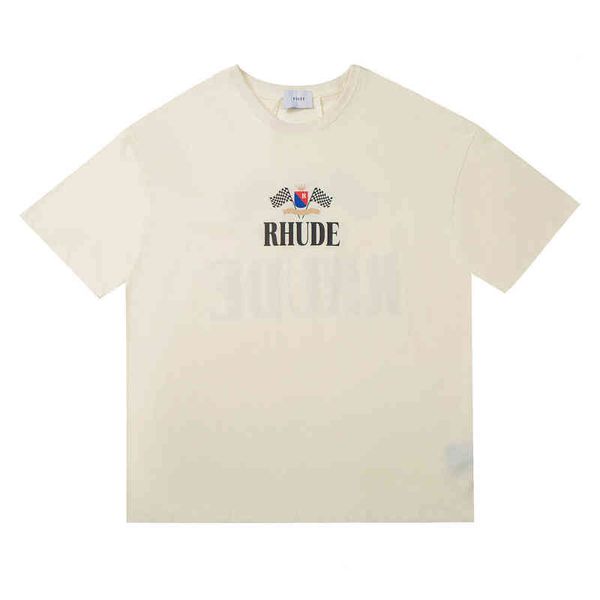 rhude 22s spring / summer new plaid champion flag letter couple loose print short sleeve t-shirt, White;black
rhude 22s spring / summer new plaid champion flag letter couple loose print short sleeve t-shirt, White;black
