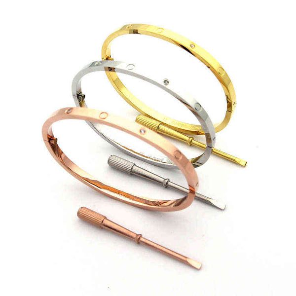 17cm 316l titanium steel 4mm narrow bracelet lovers bangle for women scews cuff bracelet bangle never fade with boxrgdc, White
17cm 316l titanium steel 4mm narrow bracelet lovers bangle for women scews cuff bracelet bangle never fade with boxrgdc, White