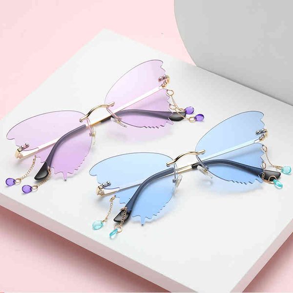 sunglasses korean version metal fashion butterfly pendant personality tassel net red funny m4ga, White;black
sunglasses korean version metal fashion butterfly pendant personality tassel net red funny m4ga, White;black