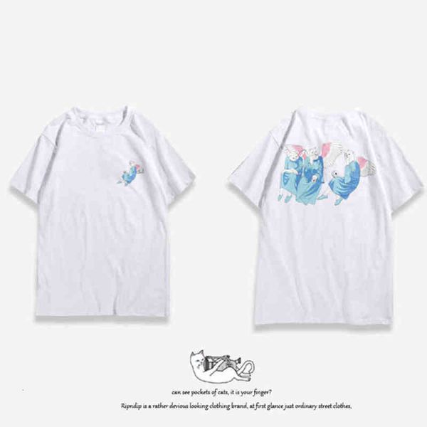 american classic fashion brand ripndip mens t shirts designer animal cat t-shirts couple minority women tshirt oversize tees summer short s, White;black
american classic fashion brand ripndip mens t shirts designer animal cat t-shirts couple minority women tshirt oversize tees summer short s, White;black