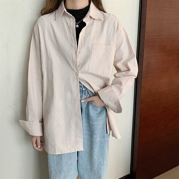 oversized women blouses spring autumn bf style loose shirts streetwear long sleeve blouses shirts blusas mujer 210702, White
oversized women blouses spring autumn bf style loose shirts streetwear long sleeve blouses shirts blusas mujer 210702, White