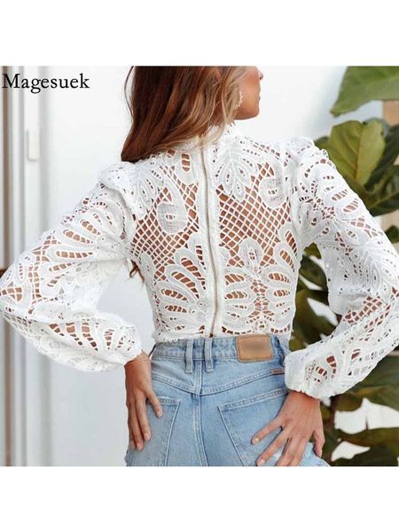 long sleeve lace blouse women casual white crochet hollow out cropped women s shirt turtleneck female blusas 16296 220810
long sleeve lace blouse women casual white crochet hollow out cropped women s shirt turtleneck female blusas 16296 220810
